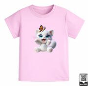Crochet Cat Butterfly T-Shirt - Image 5