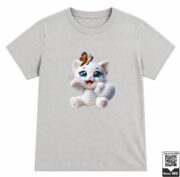 Crochet Cat Butterfly T-Shirt - Image 9