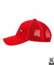 Red Evil Eyes Design Cap - Image 2