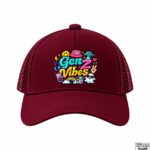 Maroon Gen Z Vibes Cap