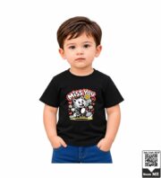 Miss You Cute Cat Kids Purple Crew Neck T-Shirt - Image 4
