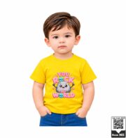 You Rock My World Cute Rock Kids Orange Crew Neck T-Shirt - Image 6