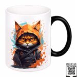 Hooded Cat Ninja Magic Coffee Mug