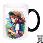 Anime Flower Girl Magic Coffee Mug