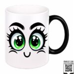 Green Anime Eyes Magic Coffee Mug