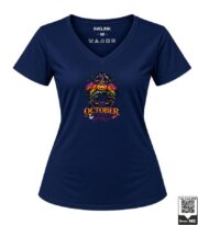 October Girl Halloween Women's Red V-Neck T-Shirt - Image 7