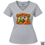Summerween Tropical Halloween Women's Heather Grey V-Neck T-Shirt
