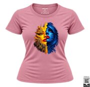 Dual Face City and Blue Portrait Women's T-Shirt - Image 8