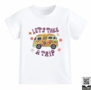 Let's Take A Trip Retro Van T-Shirt - Image 12