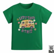 Let's Take A Trip Retro Van T-Shirt - Image 6