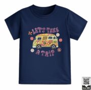 Let's Take A Trip Retro Van T-Shirt - Image 9