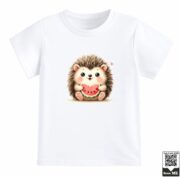 Hedgehog Eating Watermelon T-Shirt - Image 12