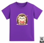 Hedgehog Eating Watermelon T-Shirt - Image 3