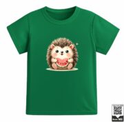 Hedgehog Eating Watermelon T-Shirt - Image 6
