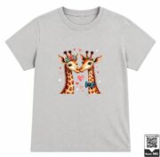Cute Couple Giraffes T-Shirt - Image 8