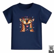 Cute Couple Giraffes T-Shirt - Image 9
