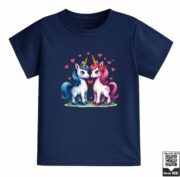 Cute Couple Unicorns T-Shirt - Image 9