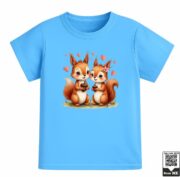 Cute Couple Squirrels T-Shirt - Image 5
