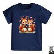 Cute Couple Squirrels T-Shirt - Image 9