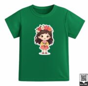 Cute Girl With Flowers T-Shirt