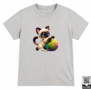 Knitted Cat With Yarn T-Shirt - Image 8