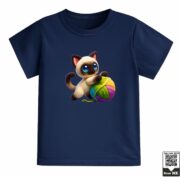 Knitted Cat With Yarn T-Shirt - Image 9