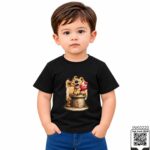 Cute Leopard Hearts Kids T-Shirt