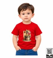 Cute Leopard Hearts Kids T-Shirt - Image 4