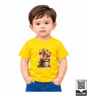 Cute Leopard Hearts Kids T-Shirt - Image 5