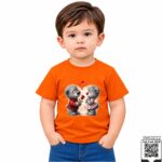 Sweet Teddy Couple Kids T-Shirt