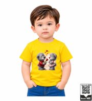Sweet Teddy Couple Kids T-Shirt - Image 6