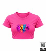 Nope Splatter Crop Top - Image 2