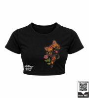 Playful Cat Crop Top - Image 3