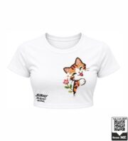 Playful Cat Crop Top - Image 4