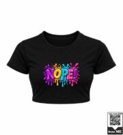 Nope Splatter Crop Top - Image 4